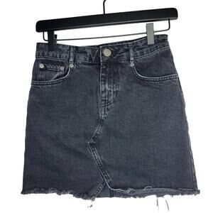 ASOS Black Jean Pelmet Skirt Sz 0